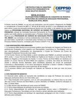 EDITAL Nº 01 2014 PROCESSO SELETIVO SIMPLIFICADO PARA CADASTRO DE RESERVA PRONATEC