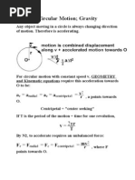Circular Motion Worksheet | Tension (Physics) | Acceleration