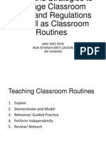 Steps and Strategies To Manage Classroom Rules and Regulations As Well As Classroom Routines