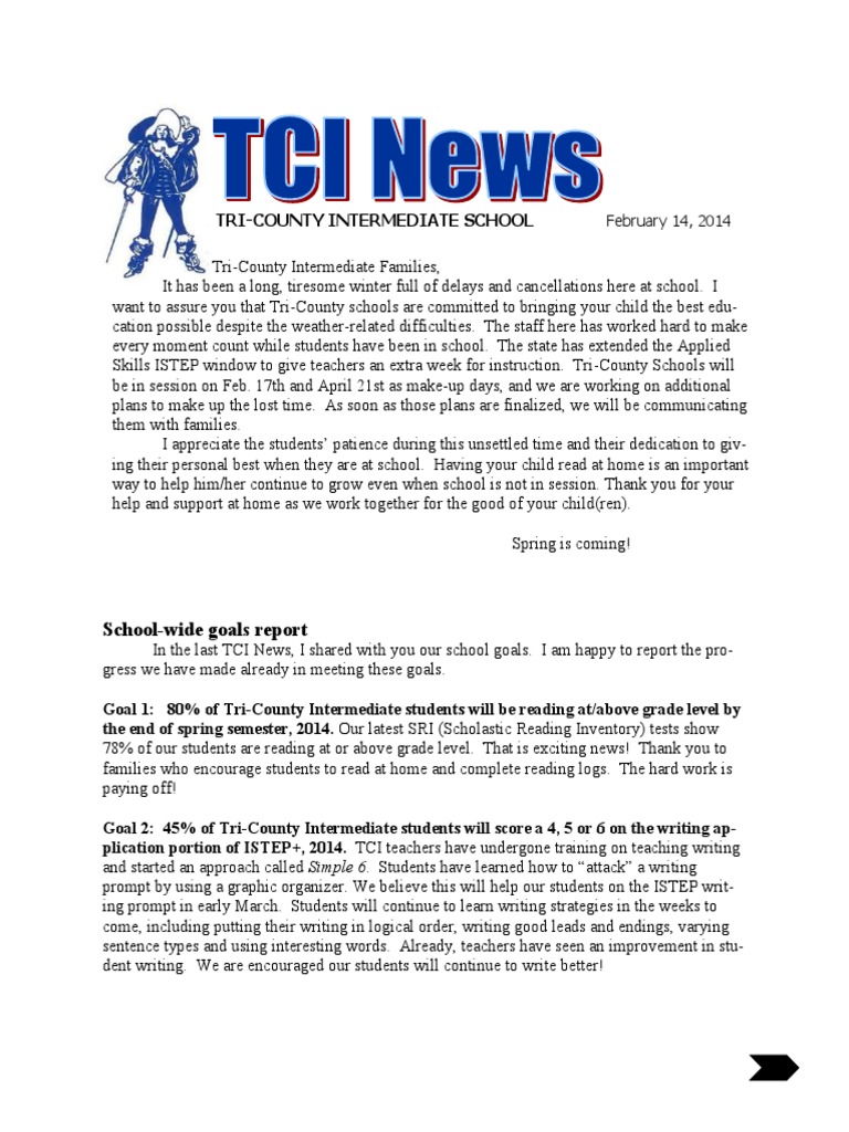 Tri-County School Updates & Events | PDF | Schools | Teaching And Learning