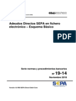 Cuaderno 19.14 Adeudos Directos SEPA en fichero electrónico – Esquema Básico