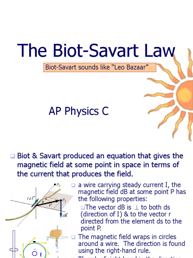SKC Biot-Savart Law | PDF | Magnetic Field | Natural Philosophy