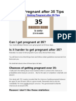 Getting Pregnant After 35 Tips and Advice