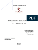 Analiza Financiara Comat Cluj