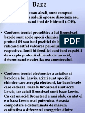 Compusi Organici Cu Caracter Bazic | PDF