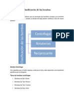 Clasificacion de Las Bombas