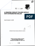 Printed Dipole Antenna