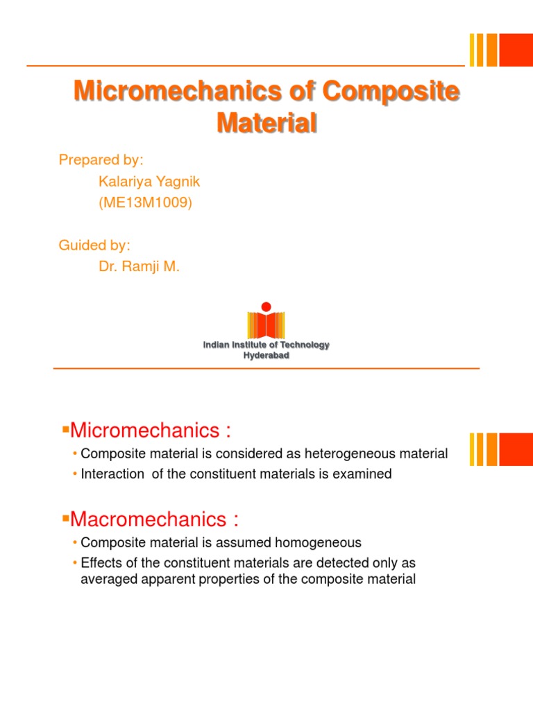 Micromechanics of Composite Materials | PDF