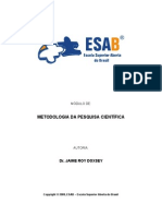 Esab - Metodologia de Pesquisa Cientifica