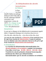 Réactions de Déshydratation Des Alcools PDF