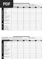 Agenda mensal Primária 2014