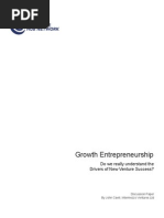Download Growth Entrepreneurship Do we really understand the drivers of new venture success by John Cavill SN2079810 doc pdf
