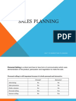 Chpater 3 Sales Planning