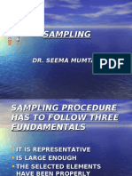 Fundamentals of Sampling Procedure