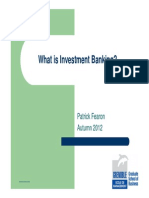 What Is Investment Banking