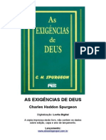 As exigências de Deus - C. H. Spurgeon