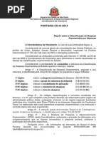 Portaria CO-1 de 2014