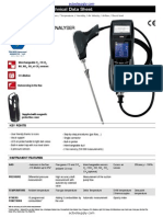 Kimo Kigaz 300 Combustion Gas Analyzer Datasheet