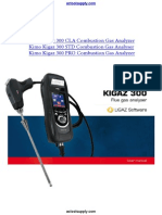AC Kimo Kigaz 300 Combustion Gas Analyzer Manual