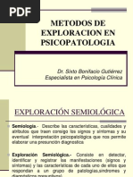 Metodos de Exploracion en Psicopatologia