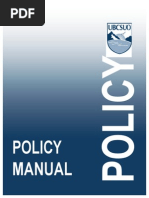 Policy Manual 2014