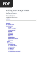 Building Your Own 3D Printer