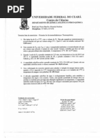 Lista de Exercícios III