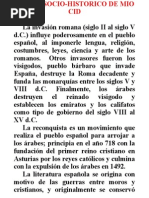 Marco Sociohistorico Del Mio Cid