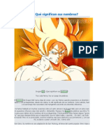 Dragon Ball - Qué Significan Sus Nombres