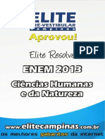 Elite Resolve ENEM 2013 Humanidades Natureza