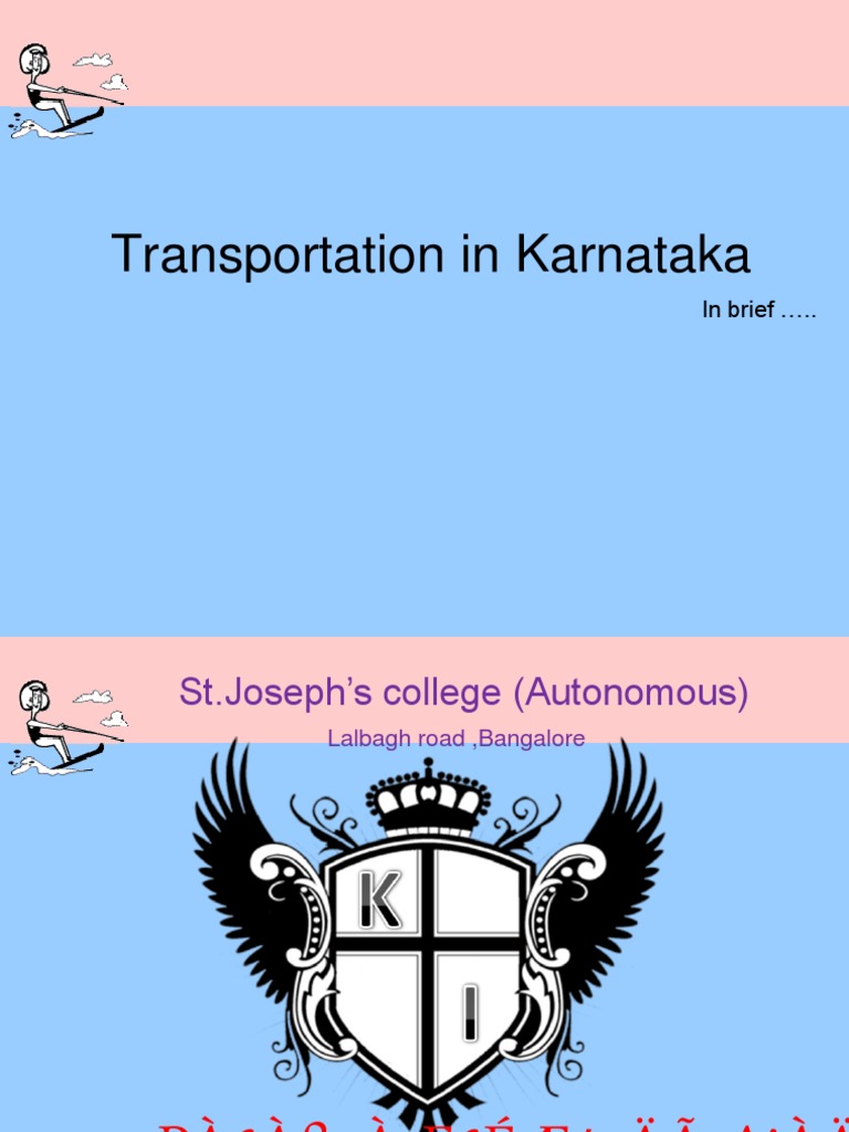 Transportation in Karnataka PDF Logistics Public Transport