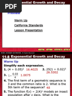 7 Exponential Growth and Decay