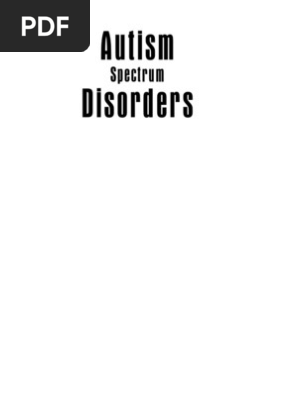 Autism Spectrum Disorders A Handbook For Parents And - 