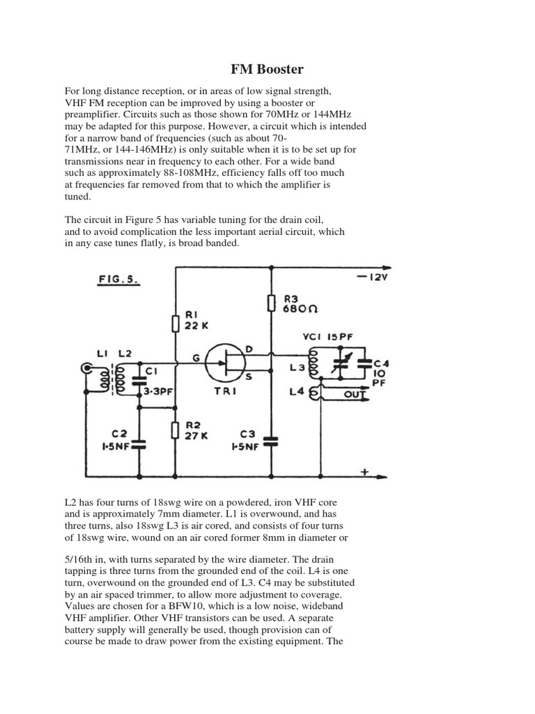 FM Booster | PDF | Science & Mathematics | Technology & Engineering