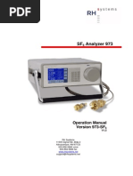 SF Analyzer 973: Operation Manual Version 973-SF