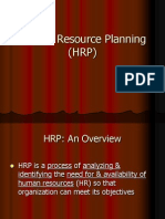 Human Resource Planning (HRP)