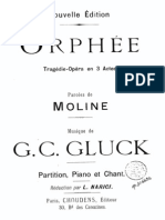 Christoph Willibald Gluck, Orphée Et Eurydice