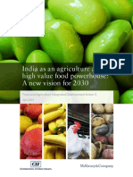 India As An Agriculture and High Value Food Powerhouse