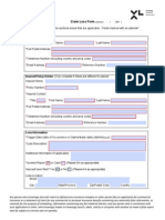 Submitter: Claim Loss Form