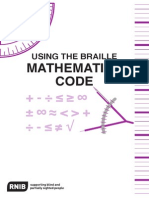 Using the Braille Maths Code 2007 Tc21086p