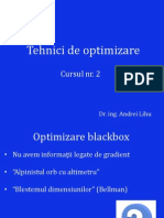 Tehnici de Optimizare 2