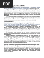 HOMENAGENS PAGÃNS BIBLIA CRISTÃ