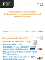 Internet Access Service Quality: Qos Parameters, Evaluation Methods and Practical Solutions