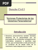 Acciones Protectorias Dchos. Personalisimos