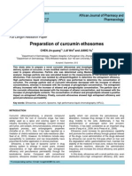 Preparation of Curcumin Ethosomes