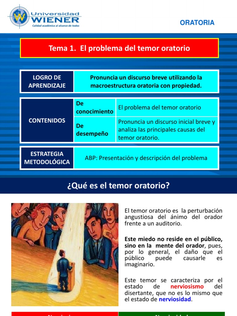 Tema 01. Temor Oratorio PDF