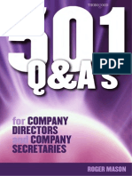 501 Questions and Answers For Company Directors and Company Secretaries