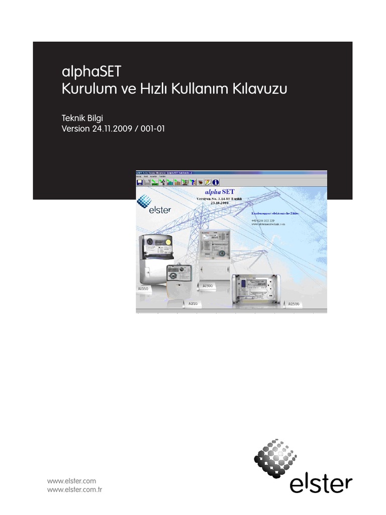 ESC - alphaSET - KHKK - TR - 001-01 - Kurulum Kılavuzu | PDF