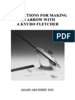 Instructions For Making An Arrow With A Kyudo Fletcher: Asahi Archery Inc
