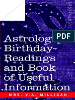 Astrology Birth Readings and Book